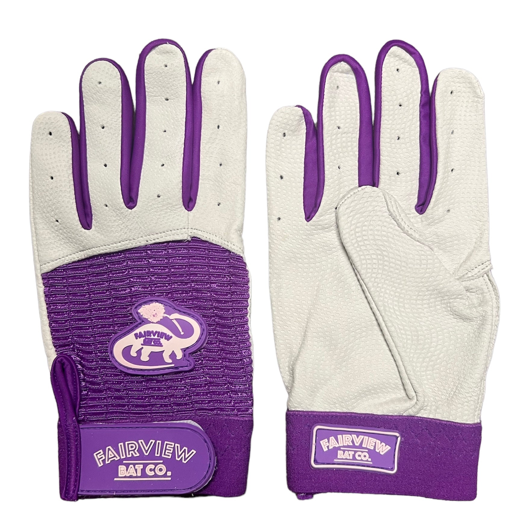 Purple and yellow batting hot sale gloves